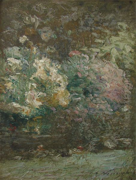 Jardim florido Oil Painting by Eliseu Visconti