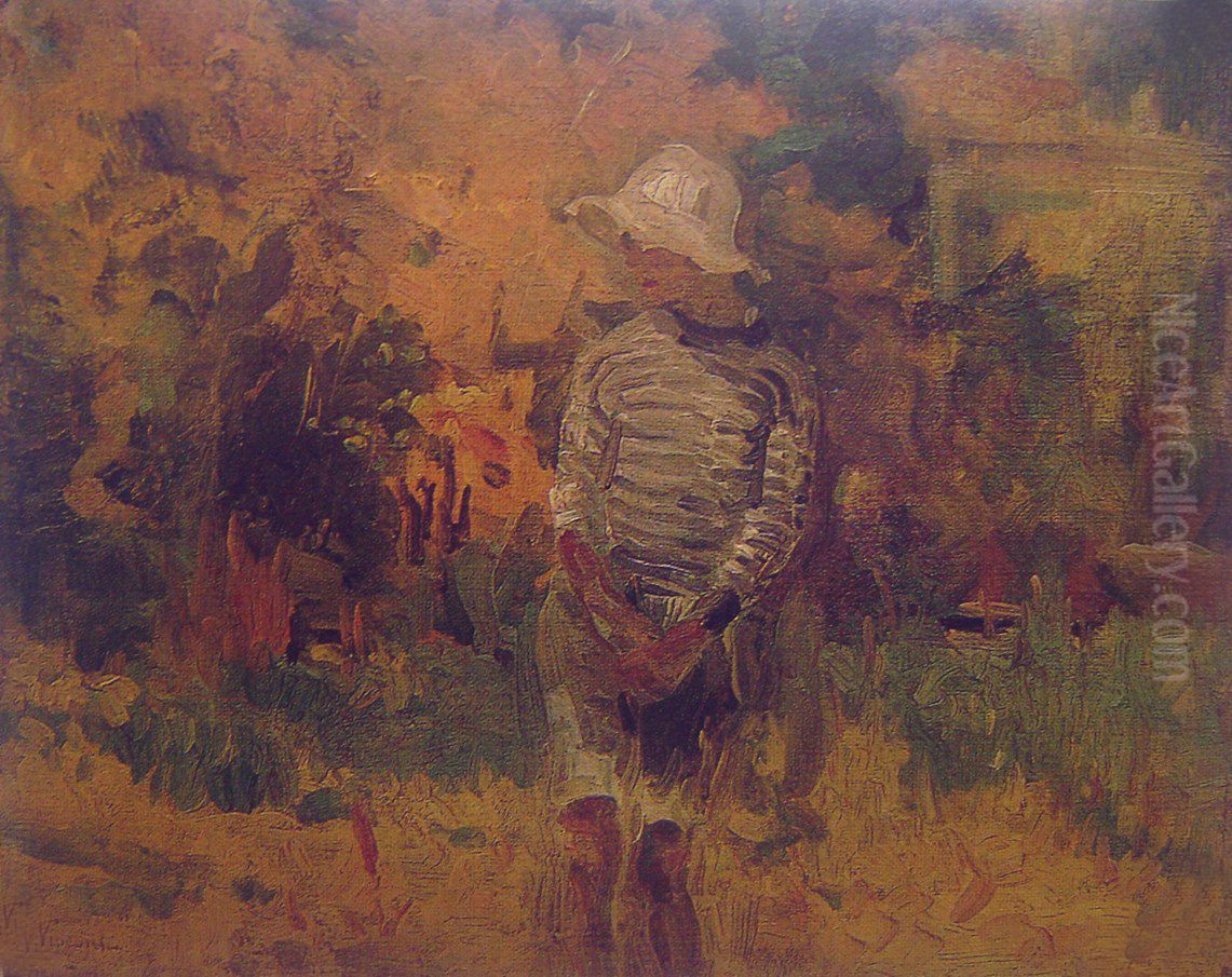 Tobias no bosque Oil Painting by Eliseu Visconti
