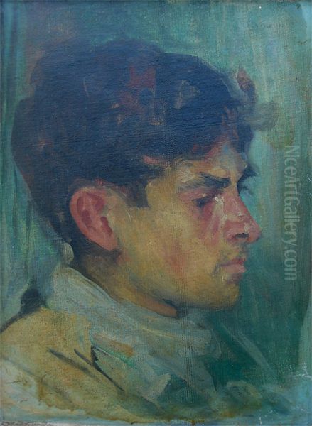 Retrato de Tobias Oil Painting by Eliseu Visconti
