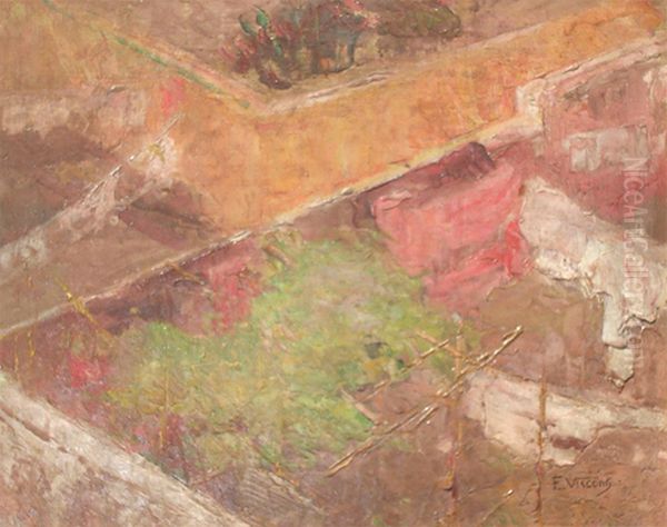 Fundo de quintal Oil Painting by Eliseu Visconti