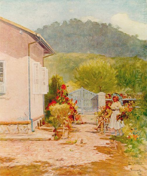 Minha casa em Teresopolis Oil Painting by Eliseu Visconti