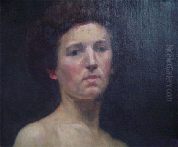 Rosto de mulher Oil Painting by Eliseu Visconti