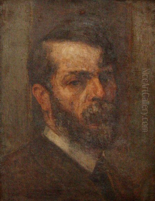 Autorretrato c.1915 Oil Painting by Eliseu Visconti