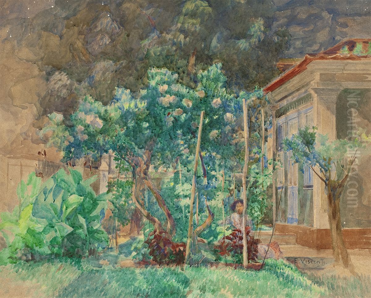 Solar das Magnolias Oil Painting by Eliseu Visconti