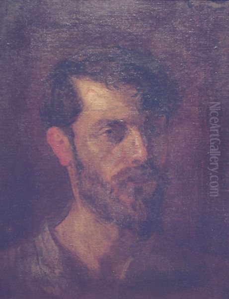 Autorretrato c.1905 Oil Painting by Eliseu Visconti
