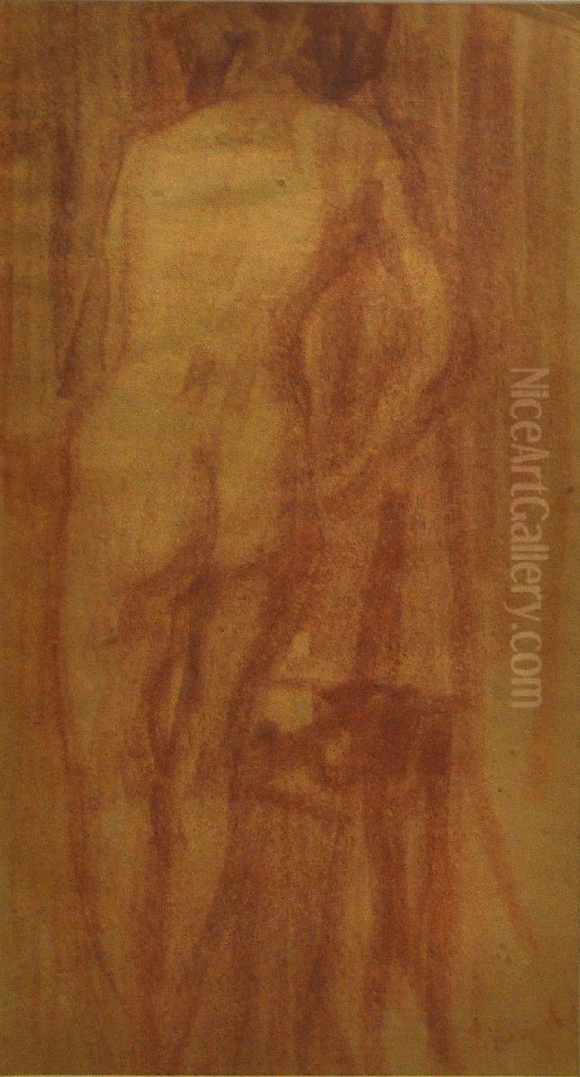 Nu de costas Oil Painting by Eliseu Visconti