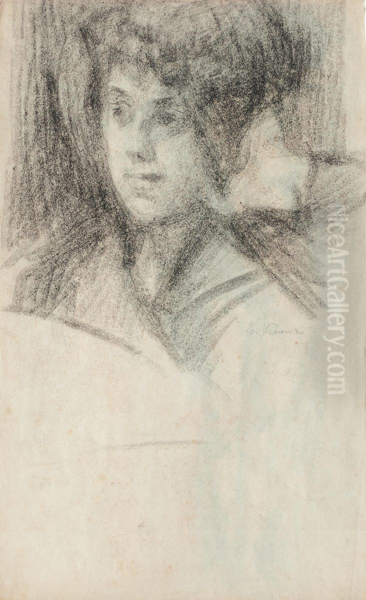Tobias menino Oil Painting by Eliseu Visconti