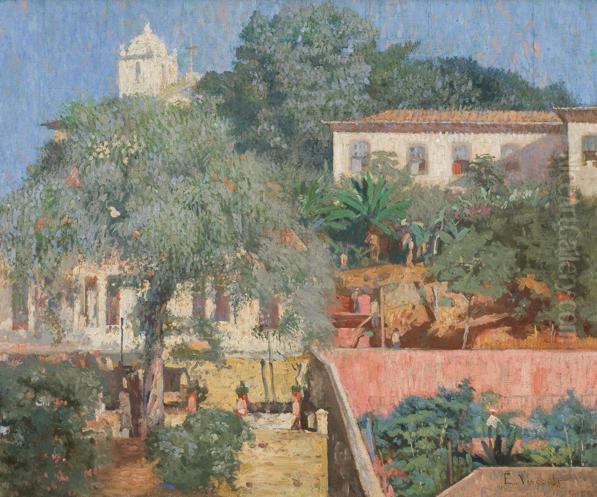 Paisagem de Santa Teresa Oil Painting by Eliseu Visconti