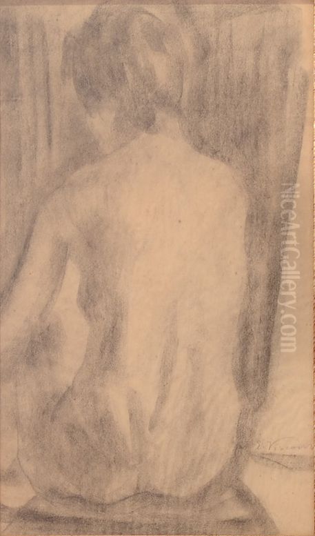 Dorso feminino Oil Painting by Eliseu Visconti