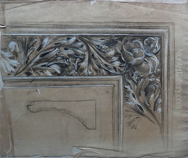Moldura - Estudo Oil Painting by Eliseu Visconti