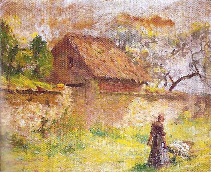 Louise Palombe em Saint Hubert Oil Painting by Eliseu Visconti