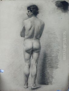 Nu masculino de costas