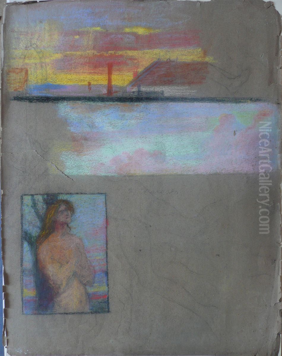 Sao Sebastiao - Um primeiro estudo Oil Painting by Eliseu Visconti