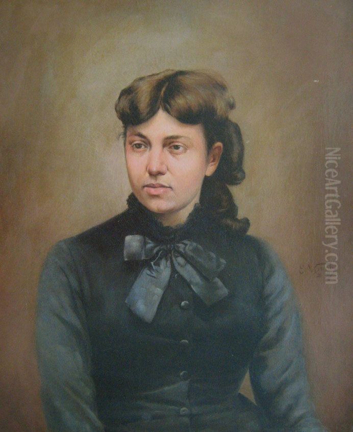 Senhora Oil Painting by Eliseu Visconti