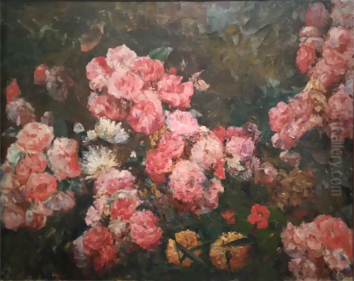 Flores Oil Painting by Eliseu Visconti