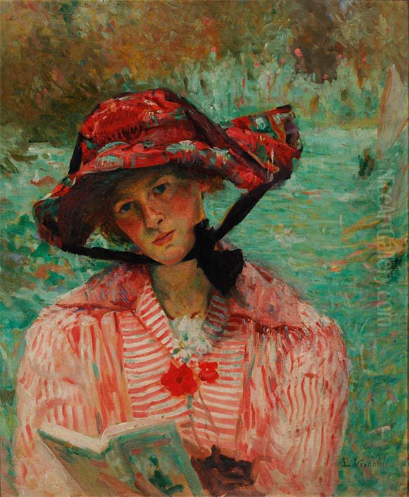 Meditando Oil Painting by Eliseu Visconti