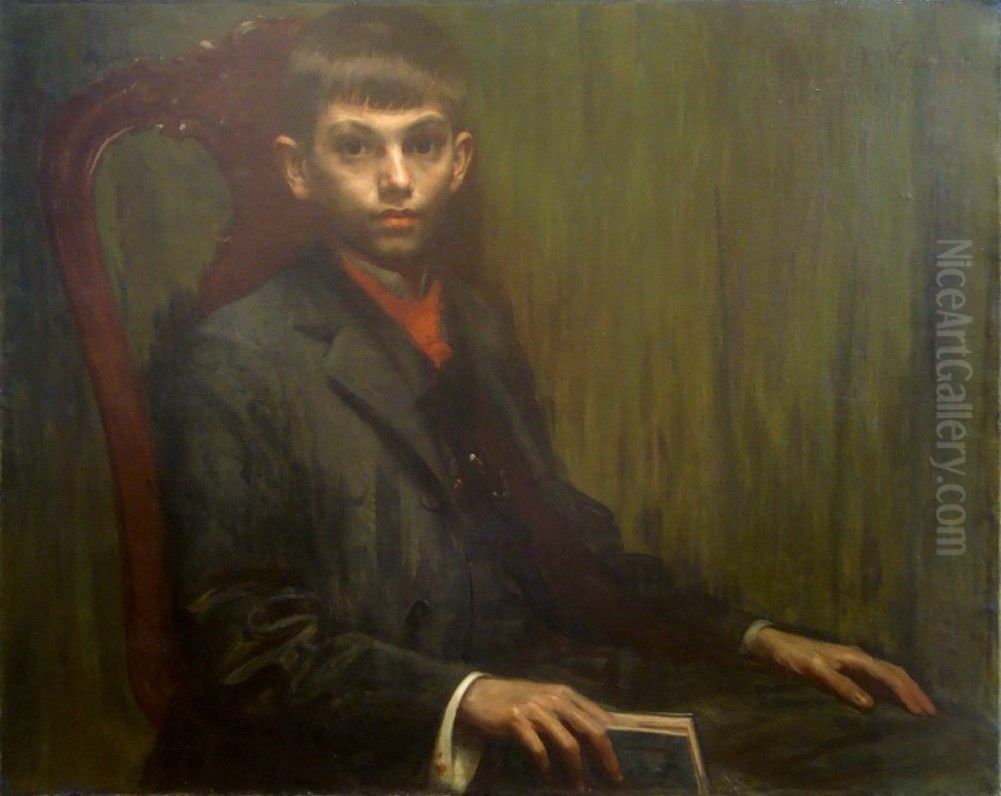 Retrato de Alberto Oil Painting by Eliseu Visconti