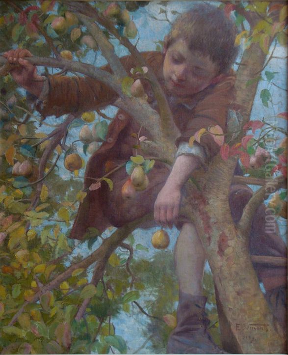Travessura Oil Painting by Eliseu Visconti