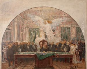 Posse de Deodoro da Fonseca - Primeiro estudo para o Palacio Tiradentes