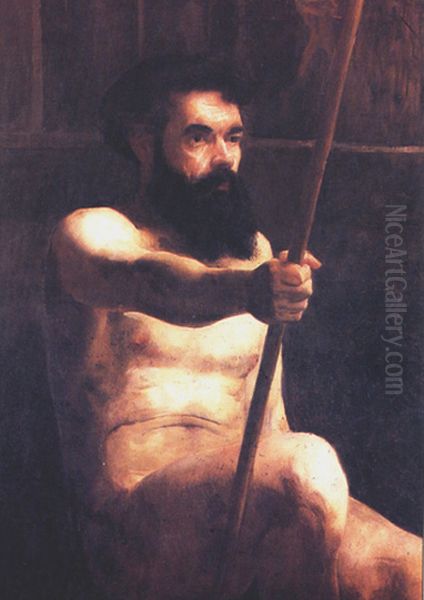 Sao Joao Batista Oil Painting by Eliseu Visconti
