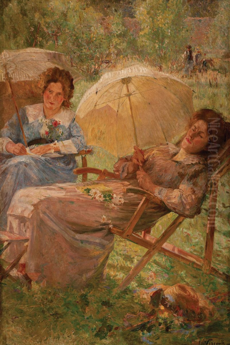 Cura de sol Oil Painting by Eliseu Visconti