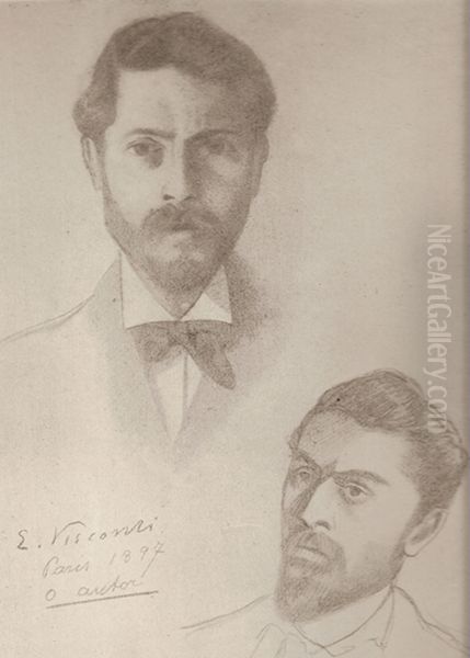 Autorretrato 1897 Oil Painting by Eliseu Visconti