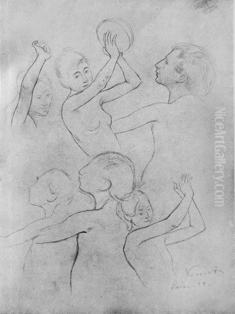 Figuras dancando - Esboco para 