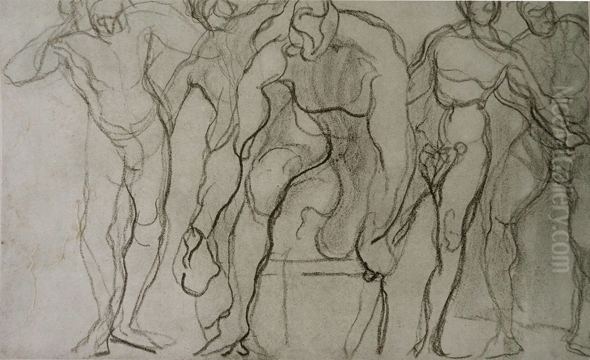 Figuras Oil Painting by Eliseu Visconti