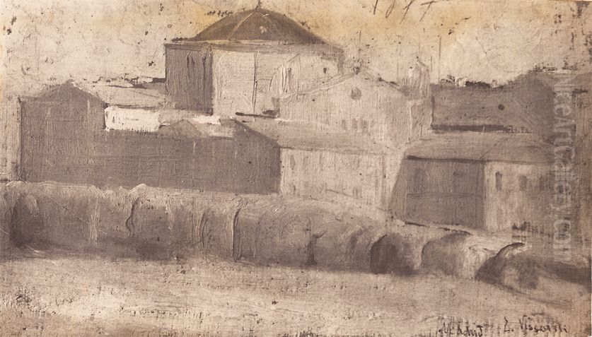 Recanto de Madrid Oil Painting by Eliseu Visconti