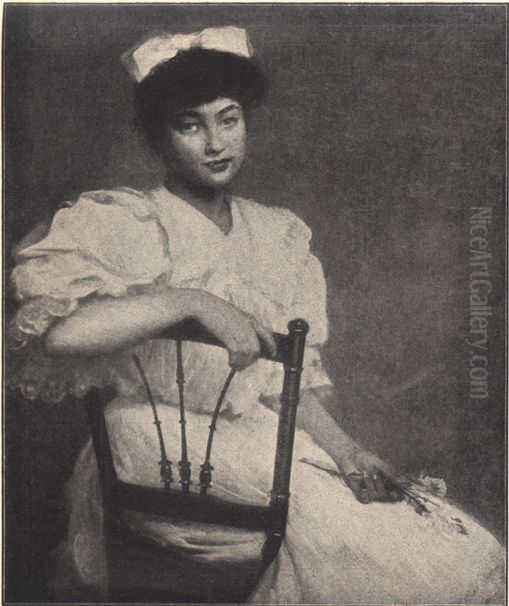 Retrato de Mlle. B. Lindheimer Oil Painting by Eliseu Visconti