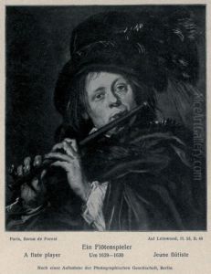 Young man playing a flute