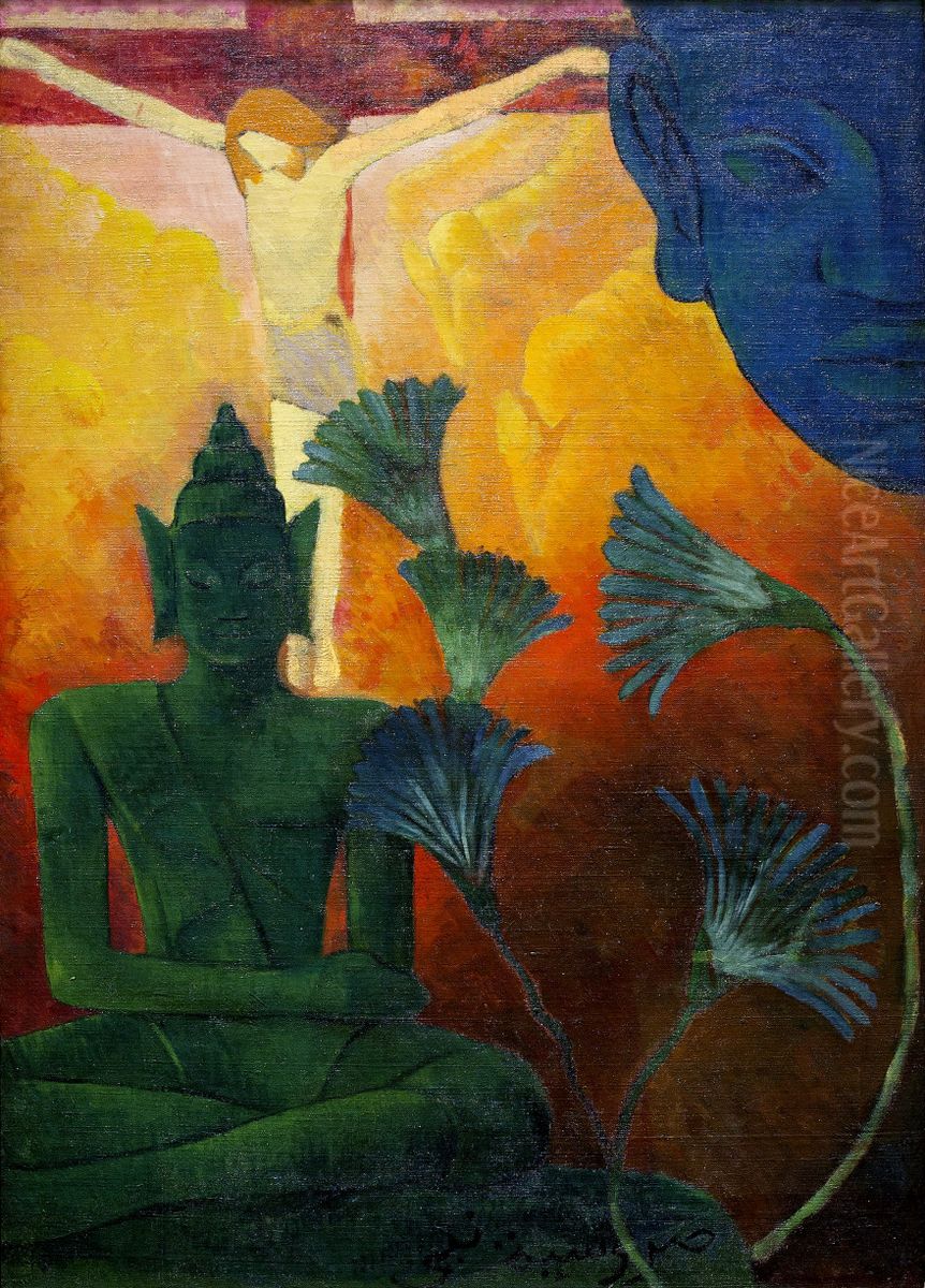Christ and Buddha Oil Painting by Paul Ranson