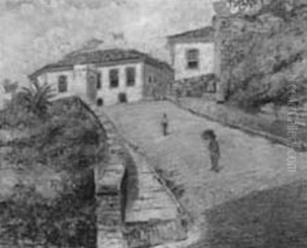 Casa de Claudio Manuel da Costa, da colecao Museu Historico Nacional Oil Painting by Genesco Murta
