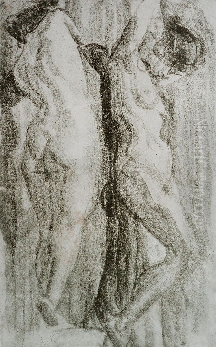 Nus femininos Oil Painting by Eliseu Visconti