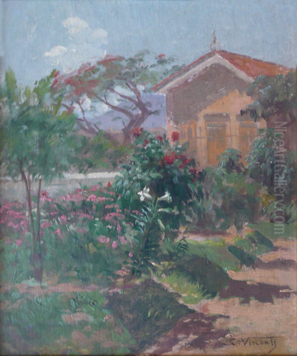 Paisagem com casa Oil Painting by Eliseu Visconti