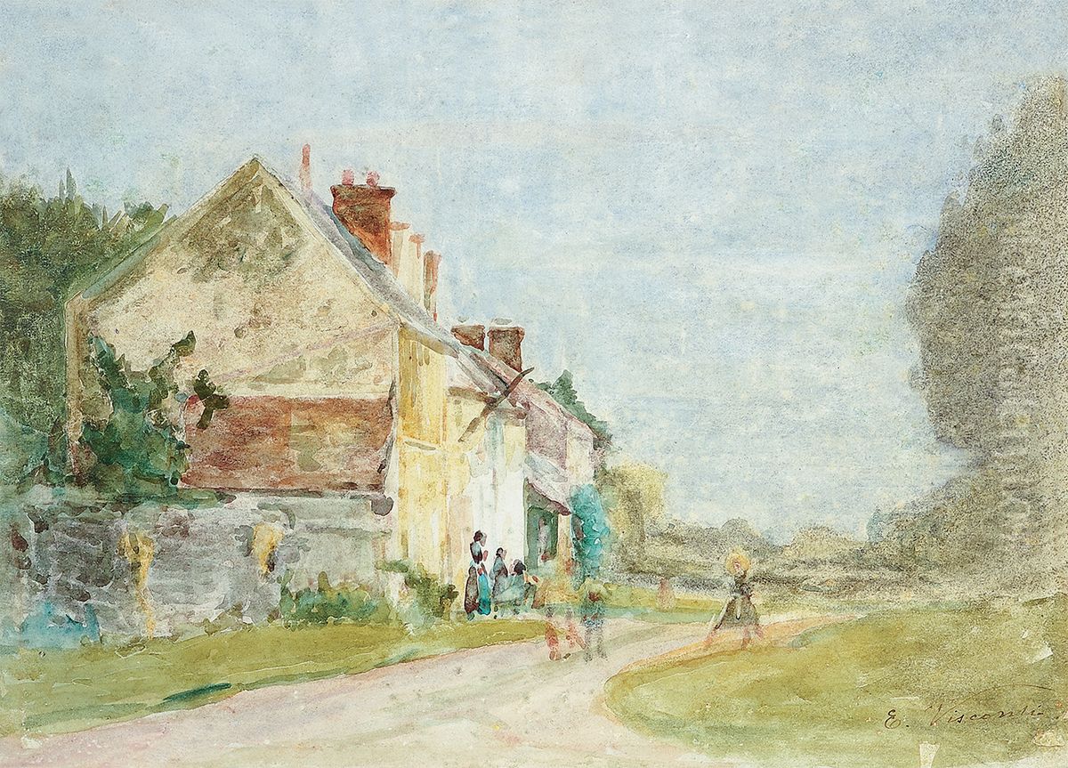 Paisagem de Saint Hubert Oil Painting by Eliseu Visconti