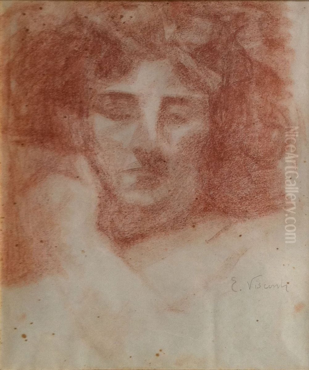 Rosto feminino Oil Painting by Eliseu Visconti