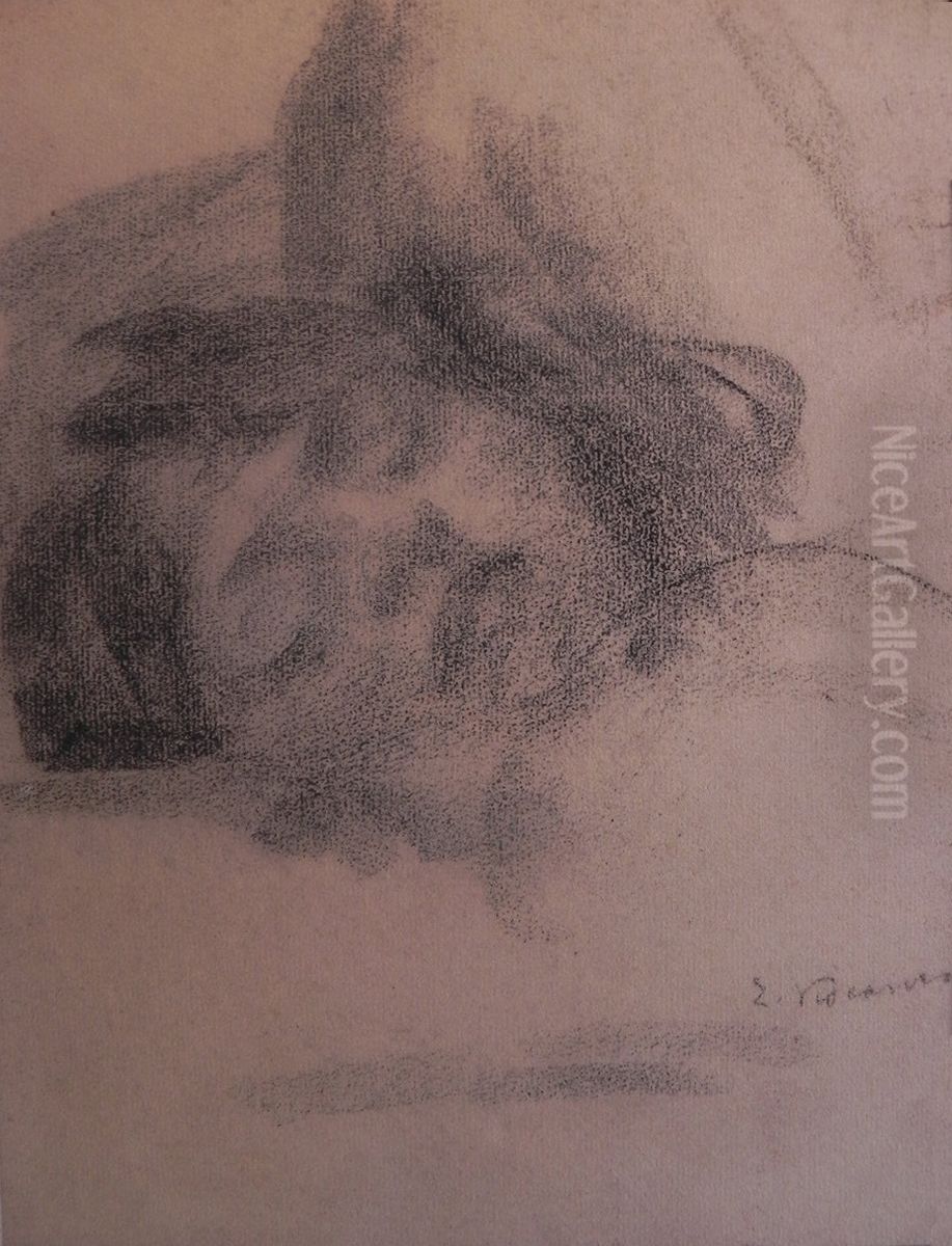 Cabeca feminina Oil Painting by Eliseu Visconti