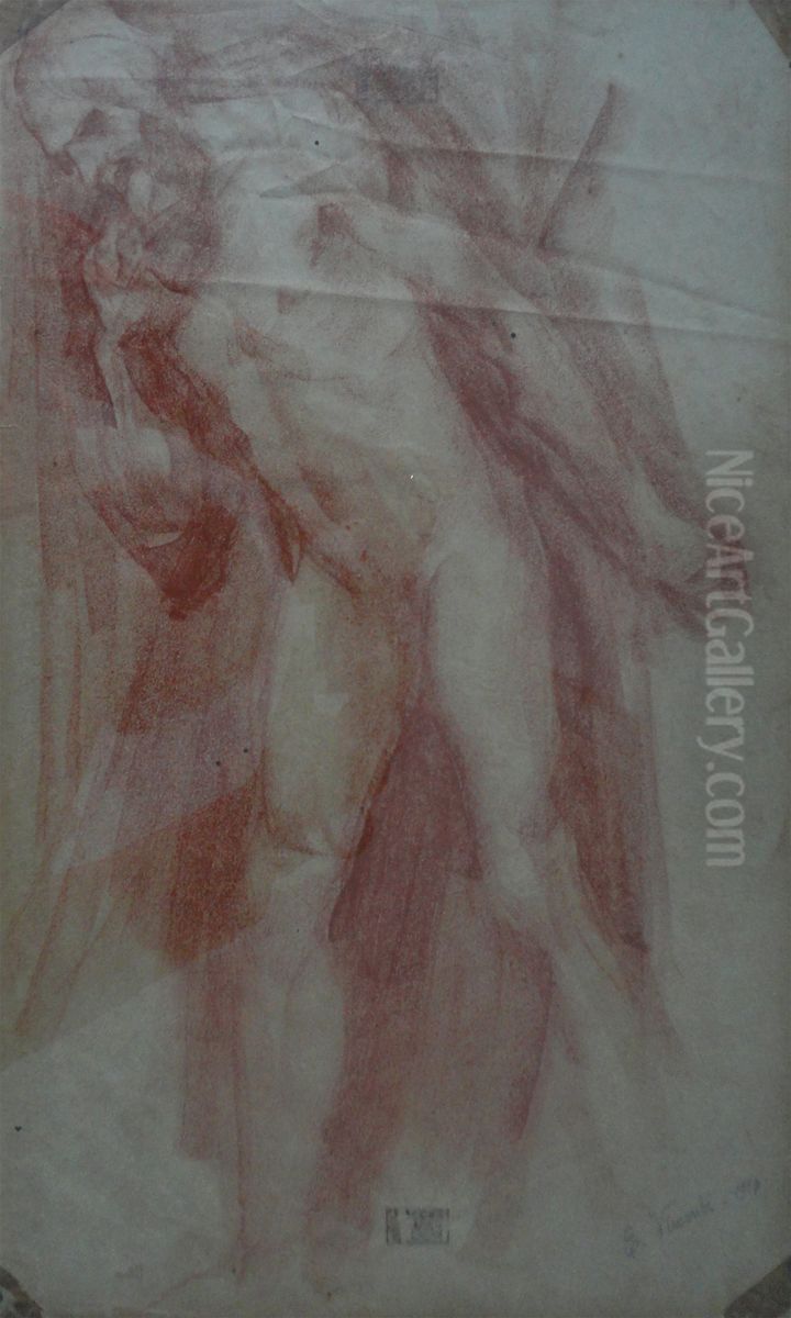 Nu masculino Oil Painting by Eliseu Visconti