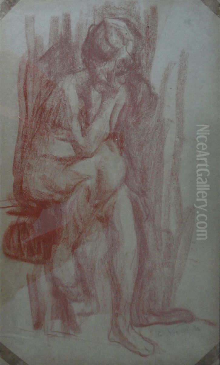 Pensativa Oil Painting by Eliseu Visconti