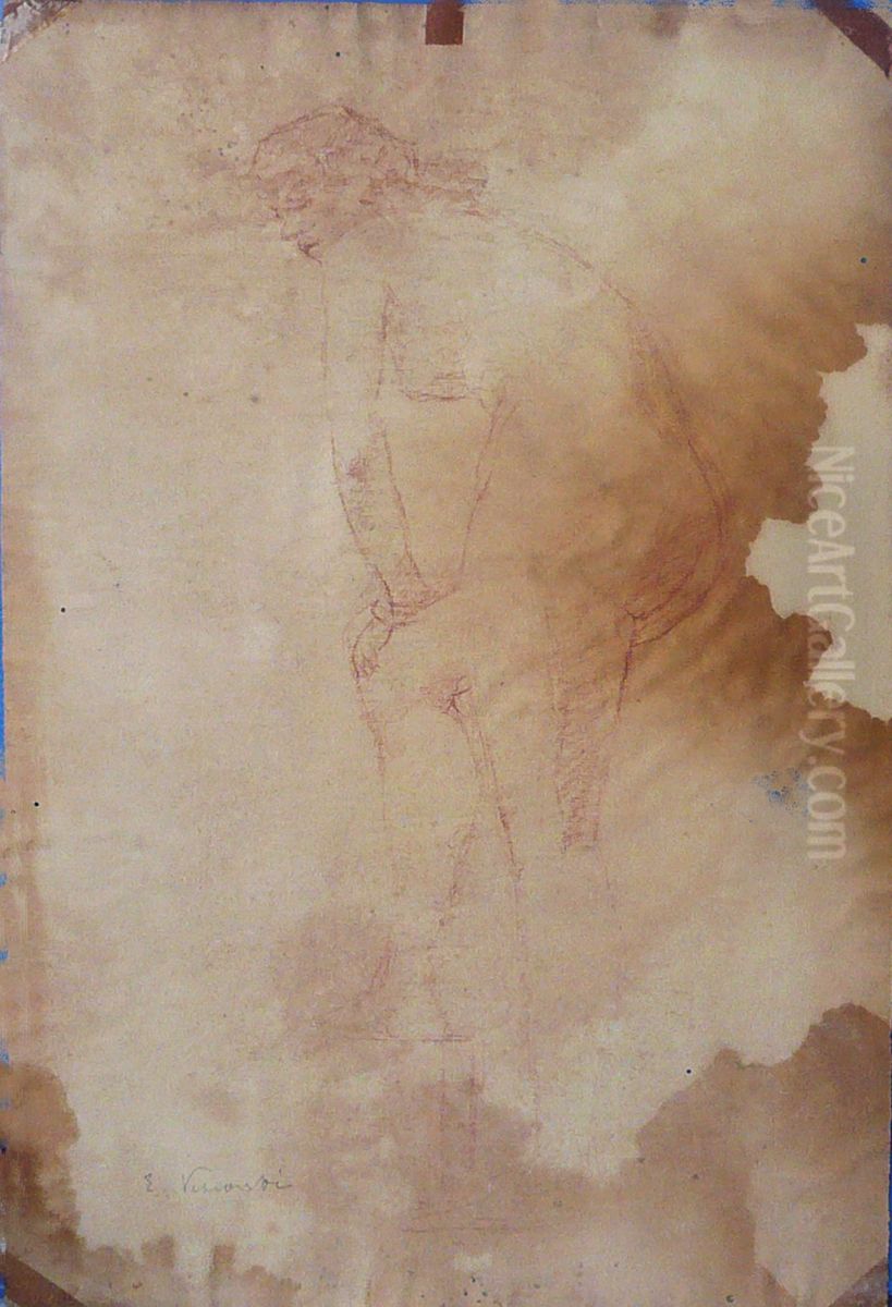Nu feminino Oil Painting by Eliseu Visconti