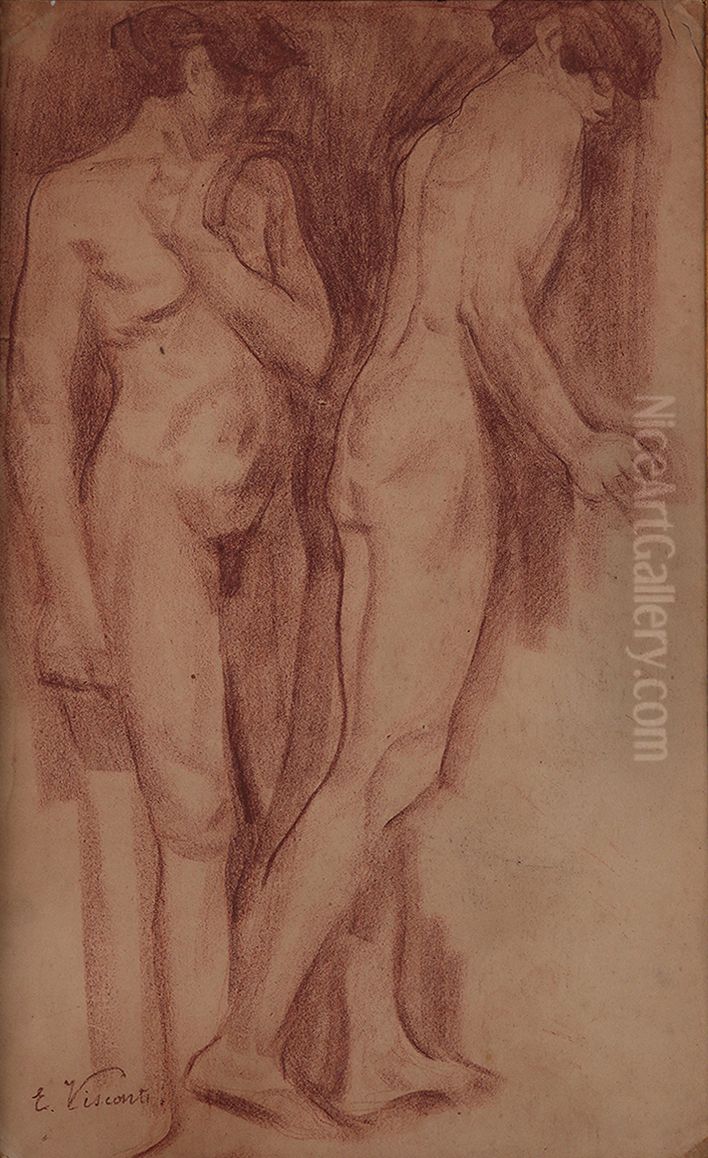 Nus Oil Painting by Eliseu Visconti