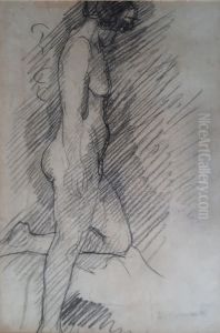 Nu feminino de perfil