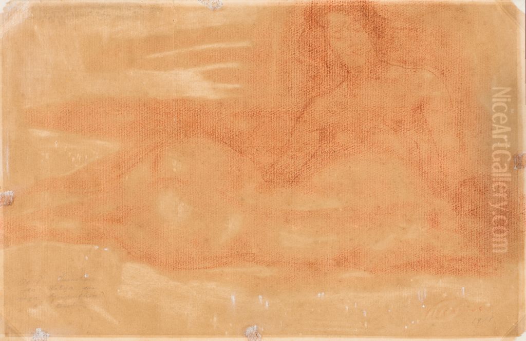 Nus femininos Oil Painting by Eliseu Visconti