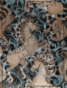 Cavalos - Estudo para tapecaria ou papel de parede