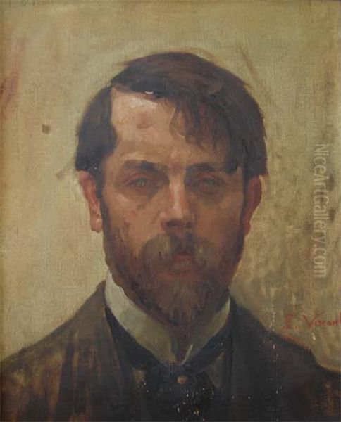 Autorretrato c.1912 Oil Painting by Eliseu Visconti