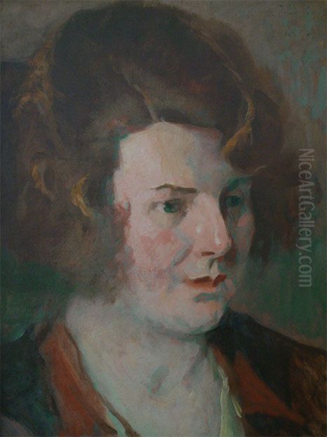 Retrato de Yvonne Oil Painting by Eliseu Visconti