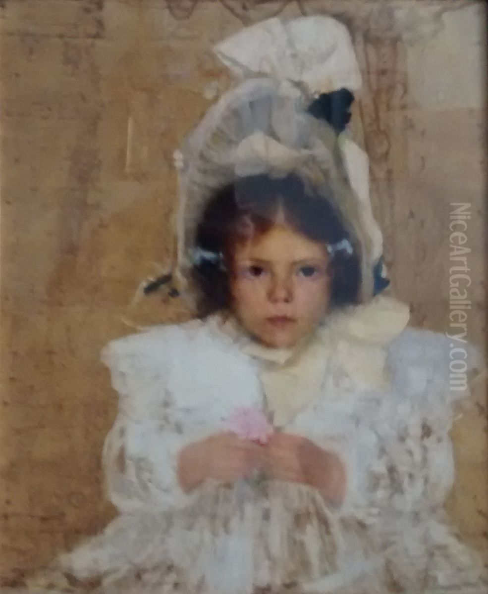 Menina Oil Painting by Eliseu Visconti
