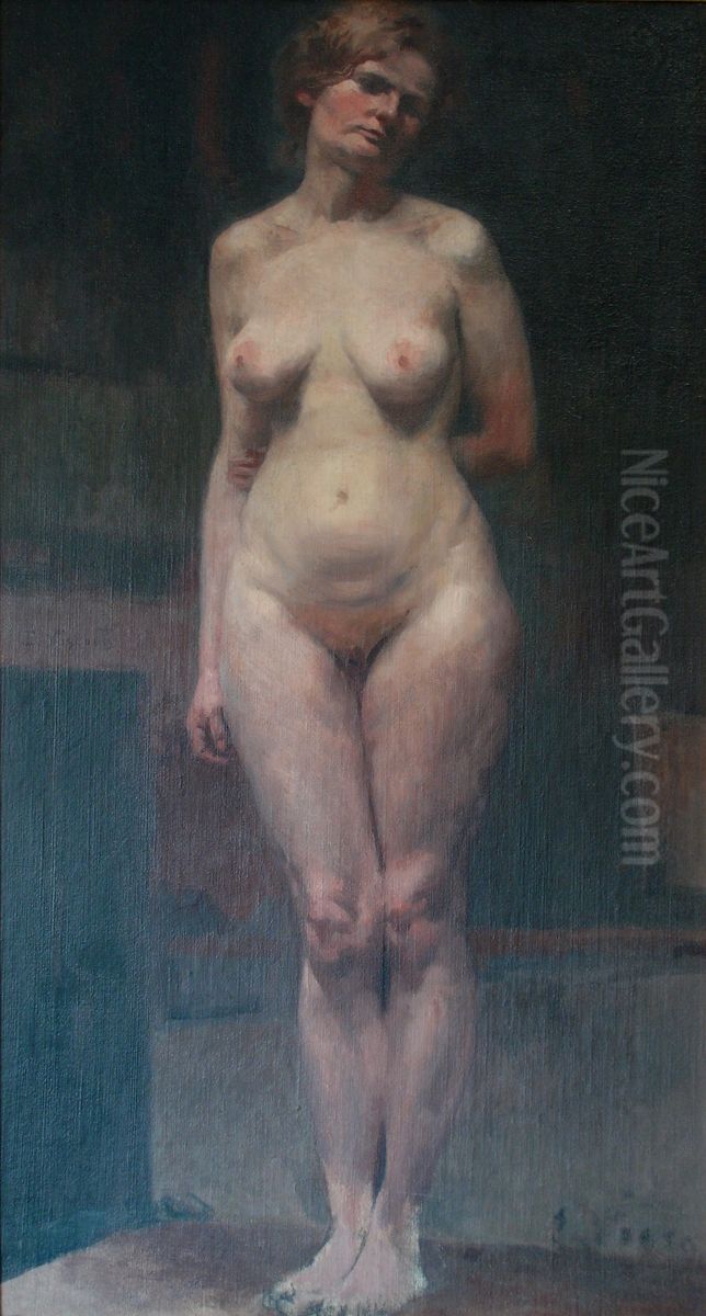 Female nude Oil Painting by Eliseu Visconti