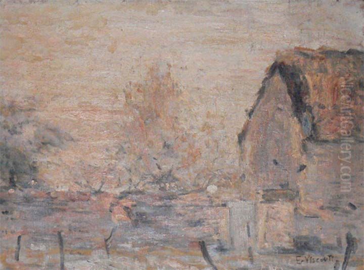 Paisagem de Saint Hubert Oil Painting by Eliseu Visconti